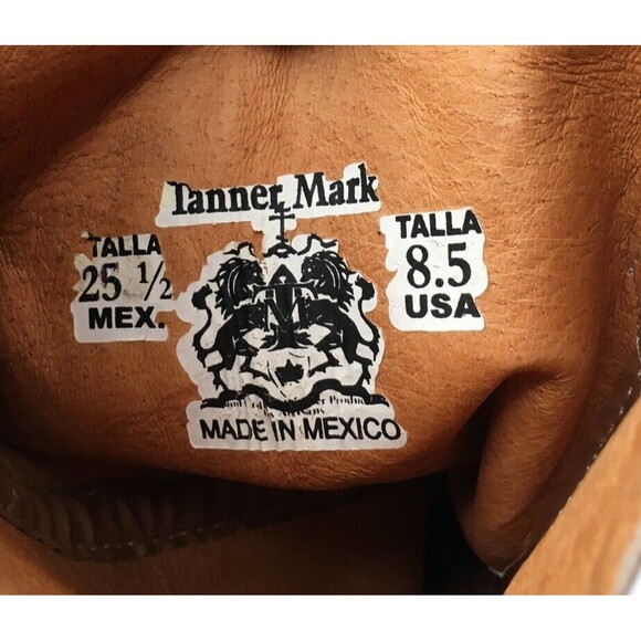 NEW Tanner Mark Cowboy Western Boot TML37001 Purple Serape Aztec Glitter Sz 7.5 - Picture 16 of 16